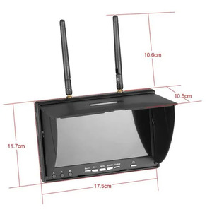 Monitor FPV LT5802D LT5802S de 7 Pulgadas, 5.8G, 40CH, Batería Integrada, Antena Dual, Búsqueda Automática, Pantalla LED con Parasol - Product Image 1