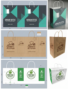 Bolsa de Papel Kraft Biodegradable para Llevar Comida, con Logotipo Personalizado, Ecológica, Resistente, para Panadería y Alimentos - Product Image 6