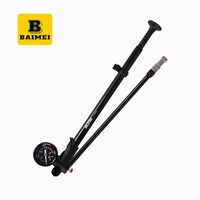 Pompe à vélo portable BAIMEI, mini pompe à main en alliage d'aluminium pour VTT, cyclisme en montagne, vente en gros OEM