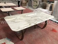 Table console en marbre et granit vert foncé moderne, design personnalisé Refine Stone pour cuisine et salle à manger