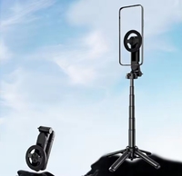 Support de téléphone magnétique flexible à hauteur réglable avec support à pince à rotation à 360 ° pour support de bureau et multi-usage