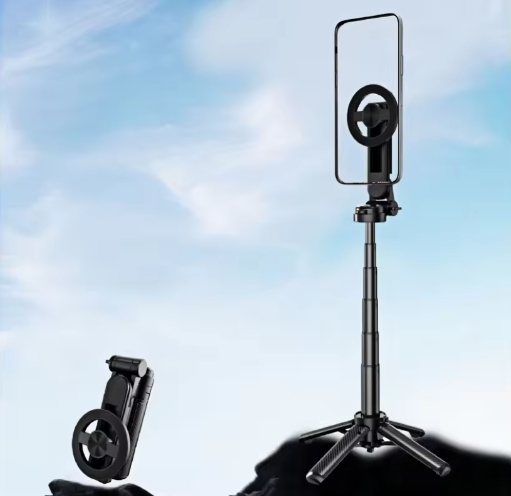 Flexible Adjustable Height Magnetic Phone Holder with 360 Rotation Clip Mount for -Desk Stand & Multi-Use