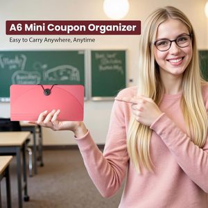 Organizador de Recibos A6 de 13 Bolsillos Personalizado de Fábrica al por Mayor, Organizador de Archivos Tipo Acordeón, Bolsa de Almacenamiento de PP, Carpeta de Plástico - Product Image 6