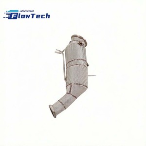 Tuyau de descente en acier inoxydable T304 à haut débit avec bouclier thermique pour Cadillac CT4 CT5 2.0T 2020-2025 - Product Image 3