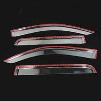 Visera para Puerta de Coche Cromada para Hilux Vigo 2005-2015, Protector de Lluvia para Ventana, Deflector para Accesorios de Toyota