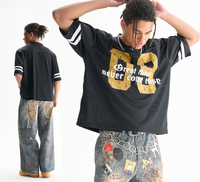 Nouveau modèle 2026 – T-shirt unisexe tendance 100 % coton, coupe oversize, décontracté, respirant, style streetwear estival