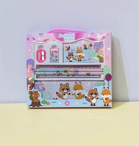 Ensemble de papeterie pour enfants à la mode avec logo personnalisé en couleurs promotionnelles, fournitures scolaires pour élèves du primaire, cadeau - Product Image 2