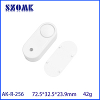 Boîtier en plastique ABS pour détecteur d'inondation électromagnétique 72,5x32,5x23,9mm avec sonde filaire et port pour buzzer
