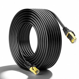 Cable Ethernet Redondo Cat7 de 10 Gbps y 600 MHz, Cable de Conexión Blindado de Alta Velocidad para Centros de Datos - Product Image 2