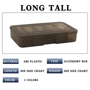 Caja de señuelos de plástico con cinco compartimentos, estuche de almacenamiento para aparejos de pesca con tapa para cebo y accesorios, uso universal - Product Image 5