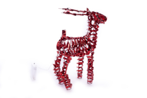 Luxury Sequin Wire Standing <b>Reindeer</b> Night Christmas Ornament Plastic/Metal Material Indoor/<b>Outdoor</b> Decoration for Home Holiday - Product Image 2