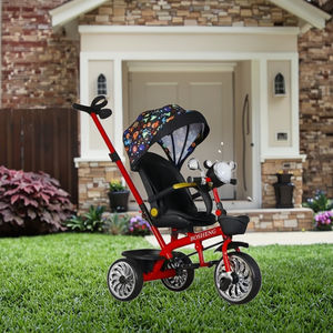 नए बच्चे बच्चे टॉडलर स्टलर फोल्डिंग ट्राइसाइकिल बच्चों की पसंदीदा साइकिल के साथ ट्राली बच्चों की तीन पहिया साइकिल - Product Image 2