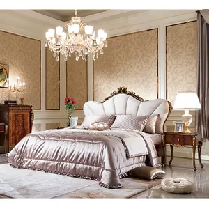 Hot sale classic king bedroom sets furniture luxury for villa