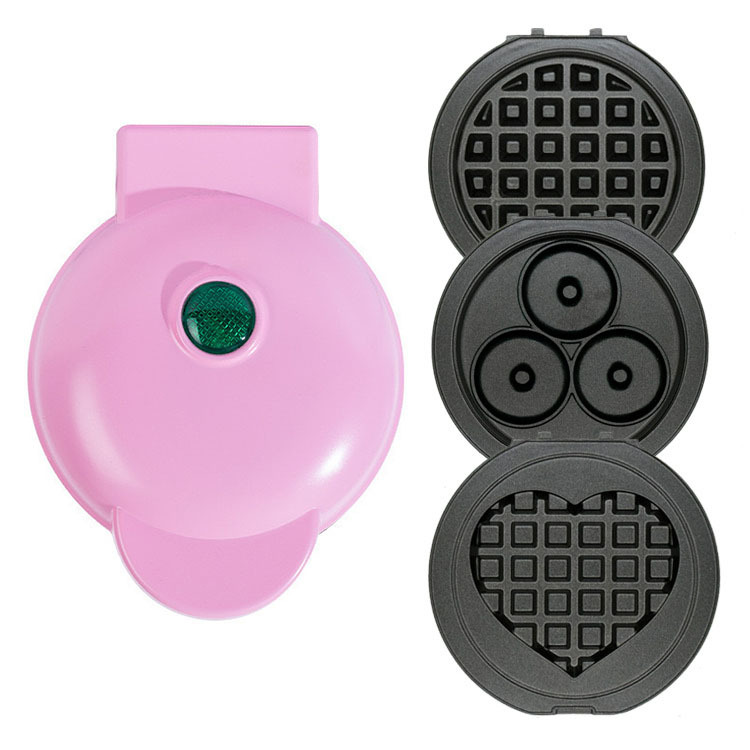 Rose [Gaufres rondes en forme de cœur - Donuts gaufres]