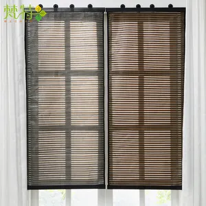 Tirai Gulung Zebra Lapisan Ganda, Siang dan Malam Tidak Ada Pengeboran Mudah Memperbaiki Manual Dalam Ruangan Dual Zebra Blinds Shades