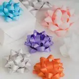 Cintas de Regalo de Poliéster Tejido de Color Sólido con Lazo de Mariposa para Empaque y Decoración Navideña, Estilo Moderno - Product Image 5