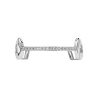 Offre Spéciale : Grillz dentaire Hip Hop style Zombie personnalisé, géométrique, en laiton plaqué or et argent, serti de zircons, pour hommes et femmes, bijoux