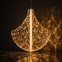 Paravent modulaire en verre en forme d'éventail de luxe, panneaux de verre connectés pour la décoration artistique des halls d'hôtels et des restaurants