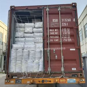 Trapos de Algodón Reciclados con Revestimiento de Pintura, Trapos de Camisetas Blancas, Trapos de Algodón 100% Blancos para Uso Industrial - Product Image 1