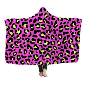 Drop Shipping autunno e inverno caldo piccolo <span class=keywords><strong>mantello</strong></span> alla moda coperta con cappuccio tutto su stampa comoda coperta indossabile - Product Image 2