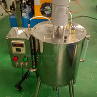 Mélangeur homogénéisateur à haute vitesse pour lotion, shampoing, crème, cosmétiques, mini réservoir de mélange liquide en acier inoxydable de 500 l, machine de mélange à double enveloppe, vente