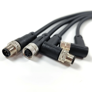 Nhà máy bán M12 M8 M5 M16 M23 3P 4P 6P 7P 8P 12p 16P 17p 19P 24p không thấm nước IP67 đúc PVC Pur cáp kết nối - Product Image 4