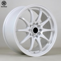 Jantes DW Custom Forgées Plein Argent Pterostigma à Rayons Blancs 17 18 19 20 21 Pouces Soundbow Clapper Adaptées pour Honda Civic Type R