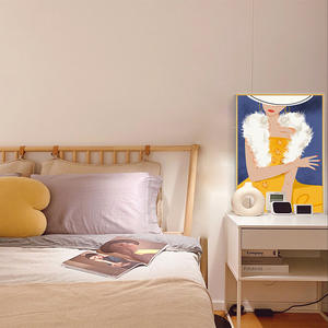 Dipinto su Tela di Donna Elegante in Abito Giallo, Stile Vintage, Stampa HD per Decorazione Camera da Letto e Vanità - Product Image 4