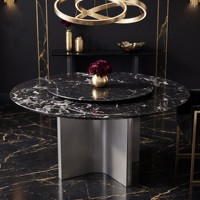 Table de salle à manger rectangulaire en marbre de luxe nordique en gros