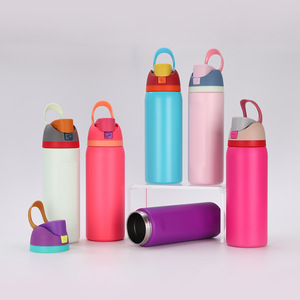 Botella de Agua Deportiva de Acero Inoxidable con Aislamiento al Vacío de Doble Pared, Libre de BPA, de 16oz/24oz/32oz, Vaso de Acero Inoxidable con Asa - Product Image 6