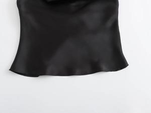3 Colorway Solid Color Back Hollow Out <strong>Silky</strong> Casual Fashion <strong>Tops</strong> for Women - Product Image 5
