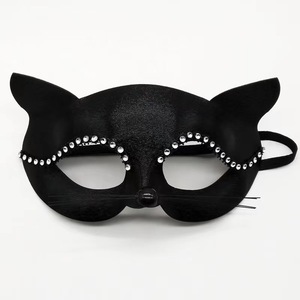 Masque en dentelle pour cosplay d'Halloween 2024, masque pour femme, demi-visage, maquillage, fête, danse, renard, œil de chat sexy - Product Image 4