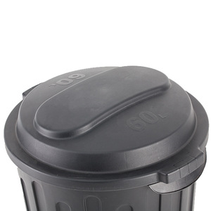 Kang Yuan <b>Plastic</b> Round Garbage <b>Bin</b> 60L With <b>Lid</b> Outdoor Use - Product Image 1