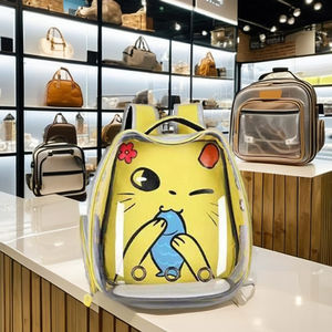 Pet sırt çantası özel rahat Pet hafif sırt çantası su geçirmez evcil hayvan taşıyıcı sırt çantası karton kedi köpekler baskı sürdürülebilir - Product Image 5