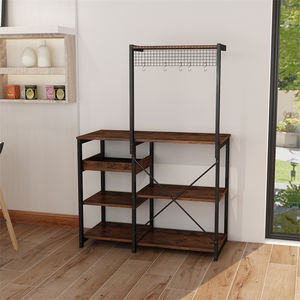 YQ Forever – support de cuisine en bois pour <span class=keywords><strong>boulanger</strong></span>, chariot à micro-ondes, meuble de cuisine - Product Image 5