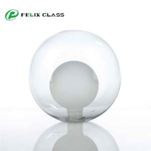 Pantalla de Lámpara de Techo de Vidrio Soplado de Doble Pared de Borosilicato 3.3, Hecha a Mano, Ecológica, de Estilo Europeo Moderno y Tradicional, para Interiores - Product Image 1