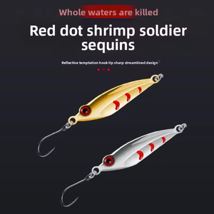 Aotuo Leurre Artificiel en Métal Type Cuillère Shrimp Soldier 2.5g 4.5g à Hameçon Simple pour Black-bass et Mandarin - Product Image 4