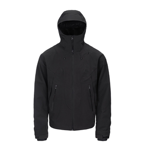 Veste de pluie imperméable coupe-vent à capuche robuste, vestes décontractées personnalisées pour hommes, vêtements pour hommes - Product Image 3