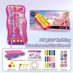 Kit de Fabricación de Pulseras de la Amistad <span class=keywords><strong>para</strong></span> Niñas, con Tabla de Trenzado, Juguete Portátil de Artes y <span class=keywords><strong>Manualidades</strong></span> <span class=keywords><strong>para</strong></span> Niños, Regalo de <span class=keywords><strong>Cumpleaños</strong></span> - Product Image 3