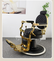 Usine directe rétro salon de coiffure chaise de barbier tête d'huile pour hommes barbier à l'ancienne rasage grande chaise chaise de barbier peut être posée