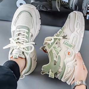 รองเท้าสนีกเกอร์สำหรับผู้ชายรองเท้าสนีกเกอร์สไตล์ต่างๆสำหรับคนเป็นพ่อเดินในฤดูใบไม้ผลิฤดูใบไม้ร่วงรองเท้าพื้นหนาสำหรับนักเรียน - Product Image 2