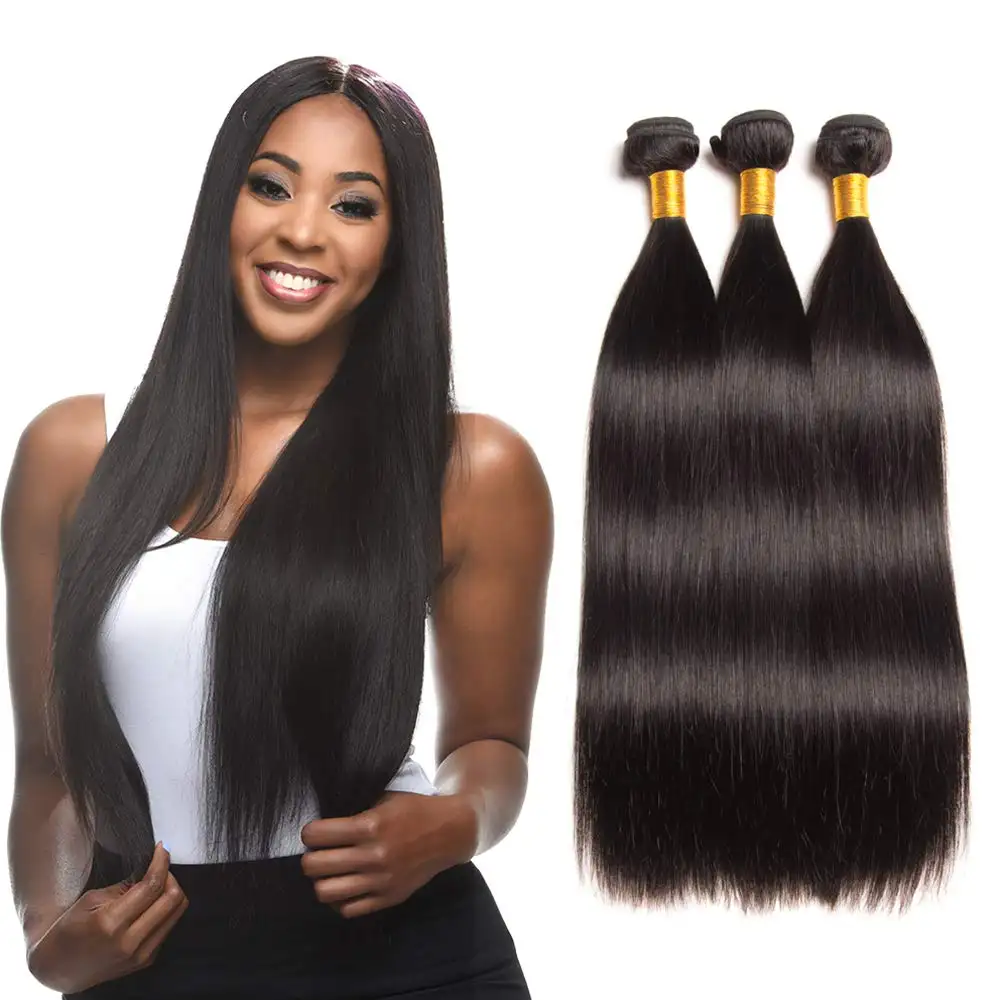 Goedkope Lange Lengte 28 30 32 34 36 38 40 Inch 100% Menselijk Haar Weave Bundels, mink Braziliaanse Haar, Ruwe Virgin Cuticle Aligned Haar