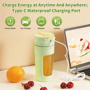 Portable Blender Mixer Usb Juicer Bottle Professional Rechargeable Electric Mini Fruit Cup Ginger Juicer Extractor Blender - Product Image 4