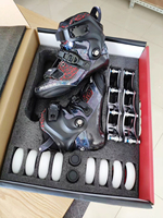 Chaussures de patins à roues alignées en Fiber de carbone populaires chaudes pour enfants et adultes chaussures de patins de Slalom de taille fixe chaussures de patins de Freestyle