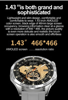 Reloj Inteligente en Oferta de Fábrica, Resistente al Agua IP68, Monitor de Actividad Física, Frecuencia Cardíaca, Pantalla AMOLED, Presión Arterial, Monitor de Sueño, Carga Inalámbrica
