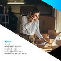 Imprimante d'étiquettes thermiques portable 58 mm, imprimante d'étiquettes de codes-barres mobiles pour la logistique des supermarchés et l'industrie alimentaire
