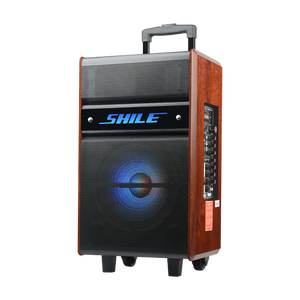 SHILE marca SD-5 da 15 pollici cassa di risonanza professionale ad alta potenza da esterno blu dente portatile asta altoparlante con due <span class=keywords><strong>ruote</strong></span> - Product Image 1