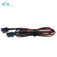 Kabel Harness Multi-Branch Custom Molex 2.55mm Pitch 2Pin ke 4Pin Berisolasi Silikon untuk Sumber Daya Mesin Konstruksi