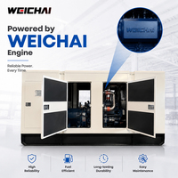 Groupe électrogène silencieux certifié CE, moteur Weichai, options de carburant multi-gaz, sortie stable pour l'alimentation de secours des parcs industriels de nouvelles énergies