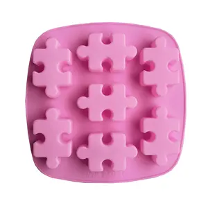 Top Selling Products 2023 Non Stick Puzzle Piece Silicone Cake Baking Mold Candy Baking Pans Ice Cube Tray